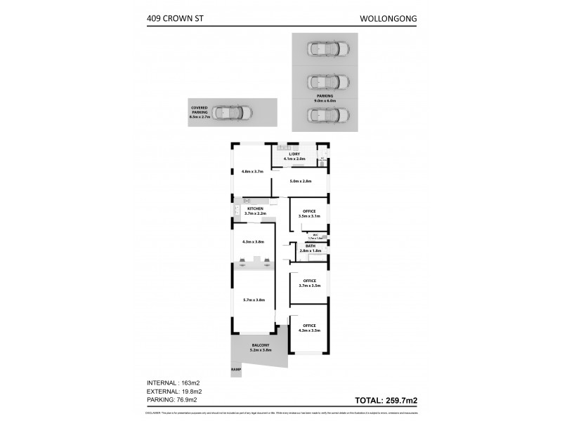 409 Crown Street, Wollongong NSW 2500 Floorplan