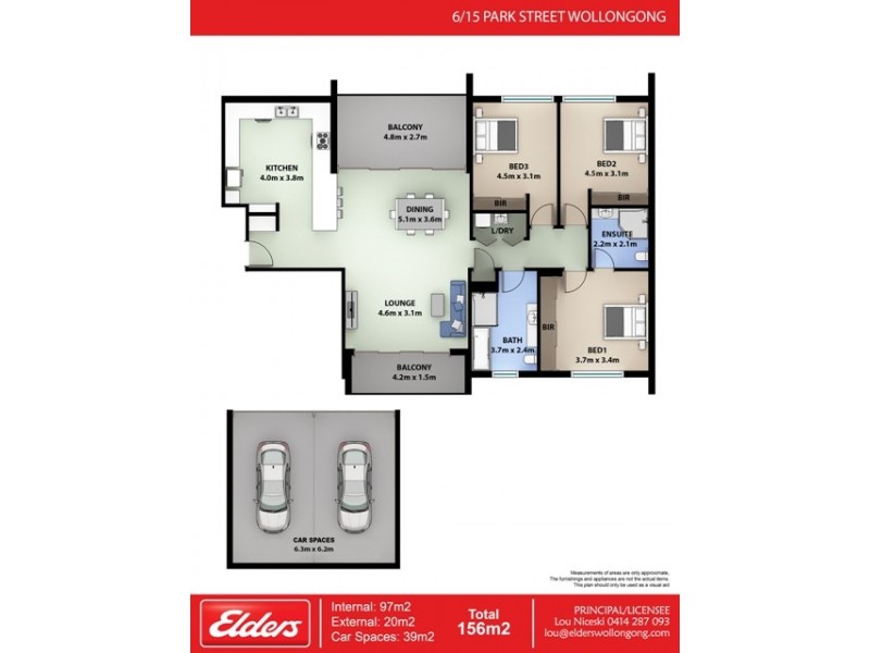 6/15 Park Street, Wollongong NSW 2500 Floorplan
