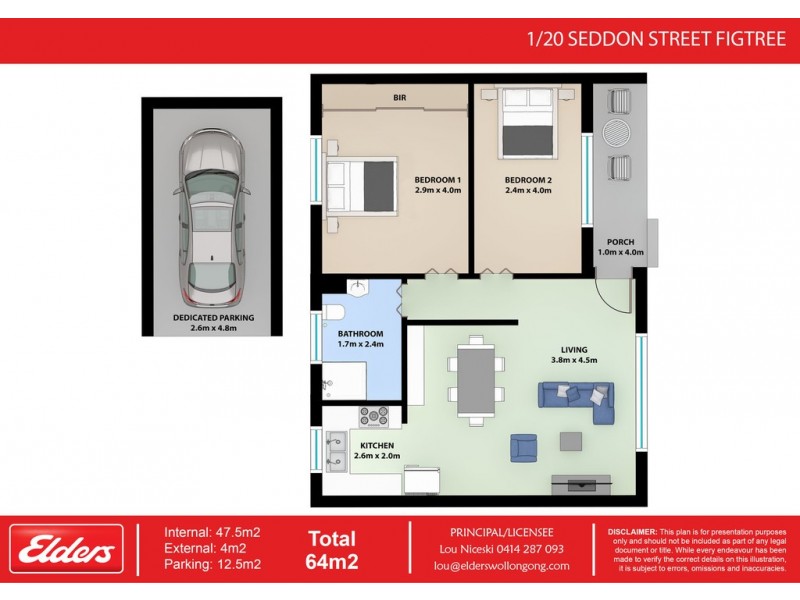 1/20 Seddon Street, Figtree NSW 2525 Floorplan