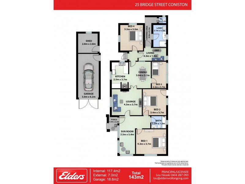 25 Bridge Street, Coniston NSW 2500 Floorplan