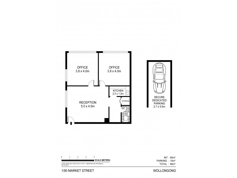 1/90 Market Street, Wollongong NSW 2500 Floorplan