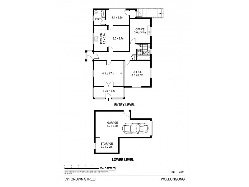 391 Crown Street, Wollongong NSW 2500 Floorplan