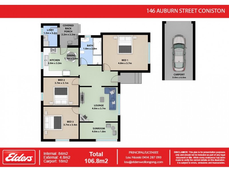 146 Auburn Street, Coniston NSW 2500 Floorplan