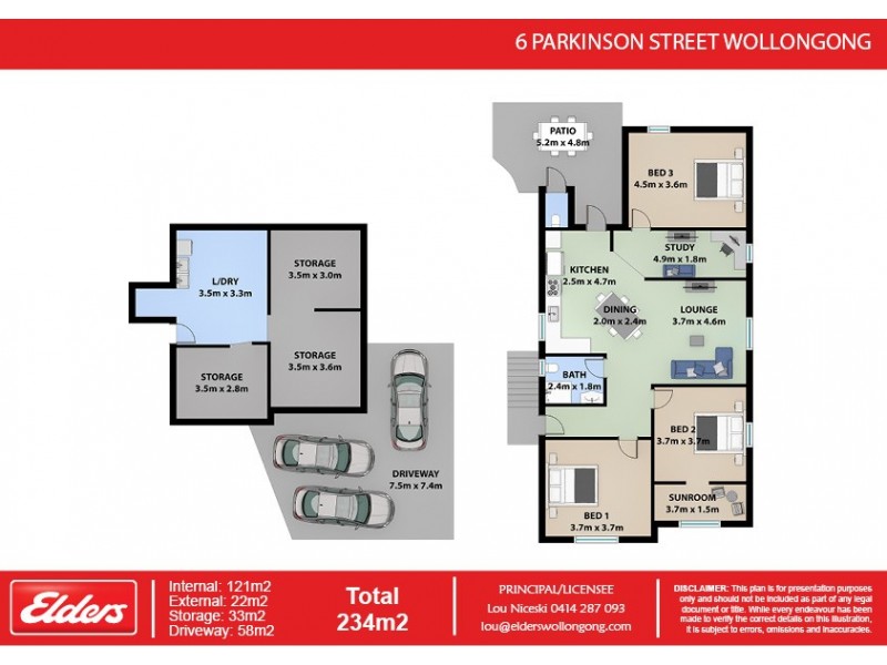 6 Parkinson Street, Wollongong NSW 2500 Floorplan
