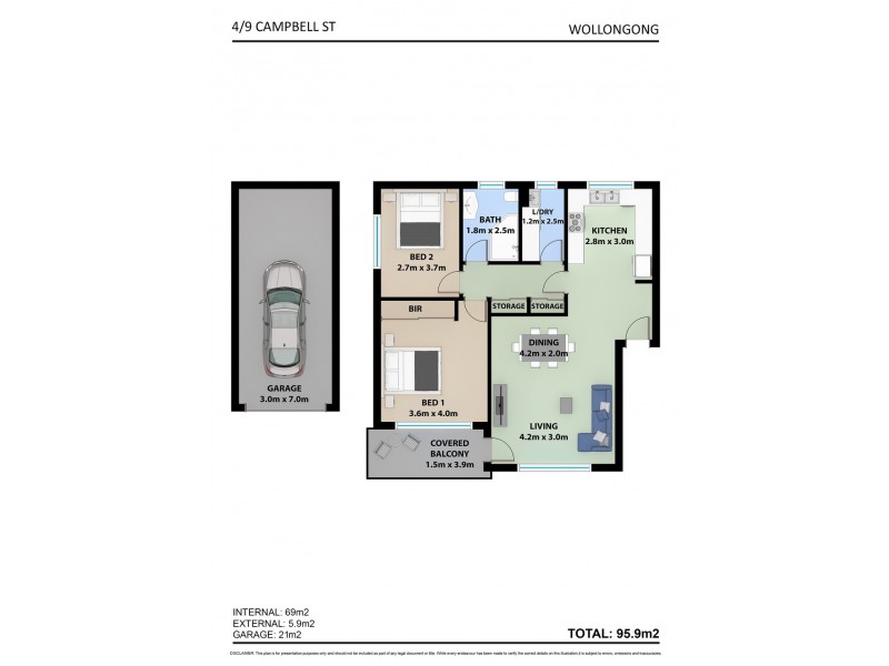 4/9 Campbell Street, Wollongong NSW 2500 Floorplan