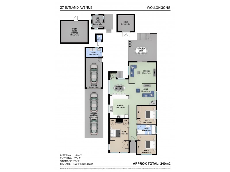 27 Jutland Avenue, Wollongong NSW 2500 Floorplan