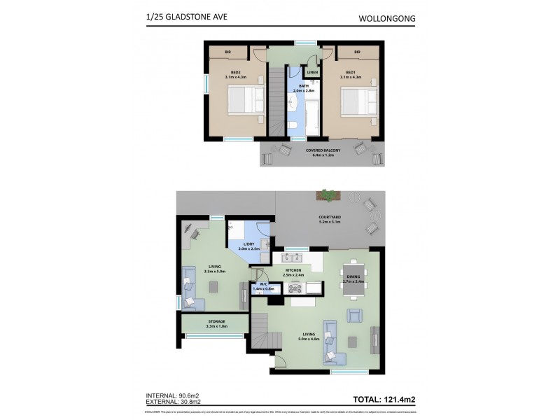 1/25 Gladstone Avenue, Wollongong NSW 2500 Floorplan
