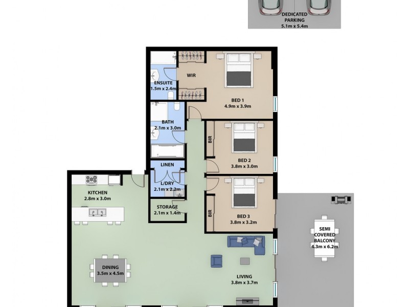 48/11-15 Atchison Street, Wollongong NSW 2500 Floorplan