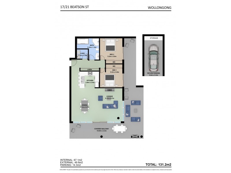 17/21 Beatson Street, Wollongong NSW 2500 Floorplan