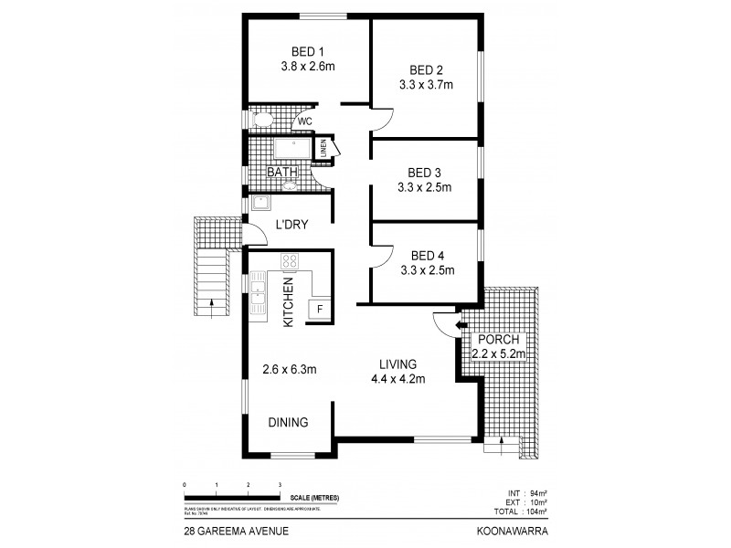 28 Gareema Avenue, Koonawarra NSW 2530 Floorplan