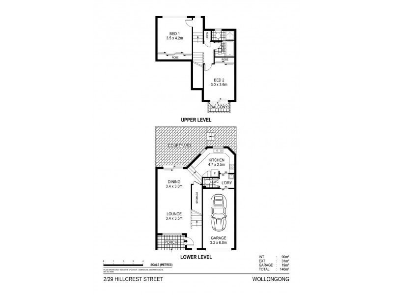 2/29 Hillcrest Street, Wollongong NSW 2500 Floorplan