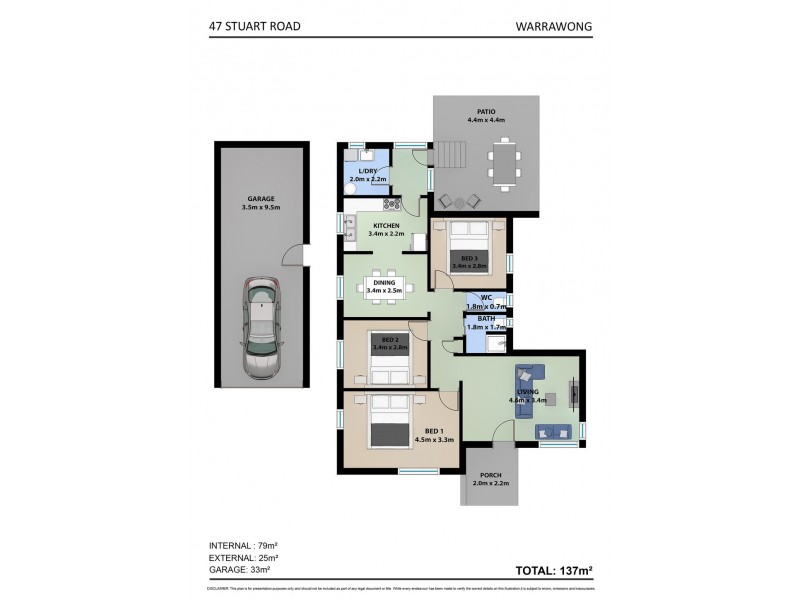 47 Stuart Road, Warrawong NSW 2502 Floorplan