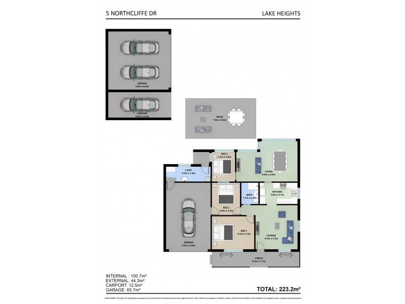 5 Northcliffe Drive, Lake Heights NSW 2502 Floorplan