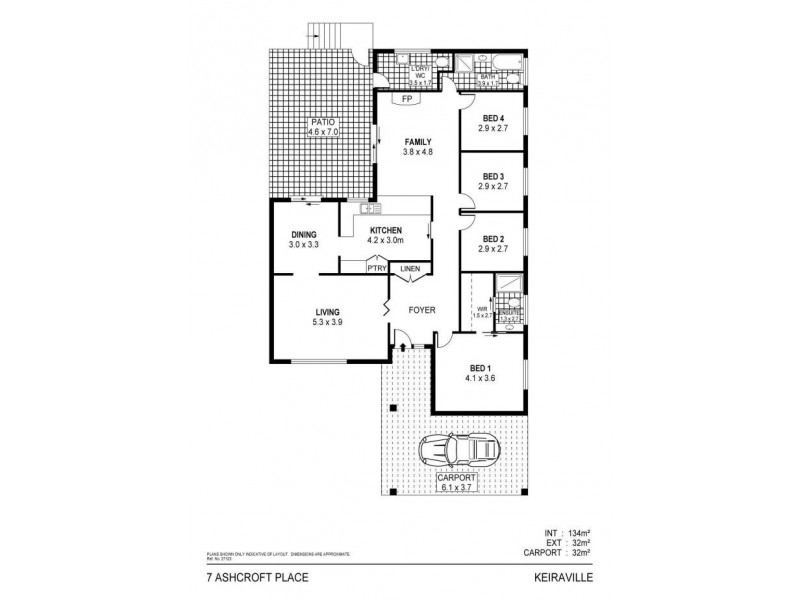 7 Ashcroft Place, Keiraville NSW 2500 Floorplan