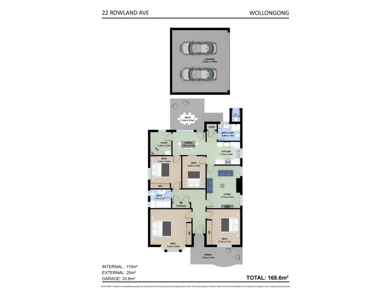 1/22 Rowland Avenue, Wollongong NSW 2500 Floorplan