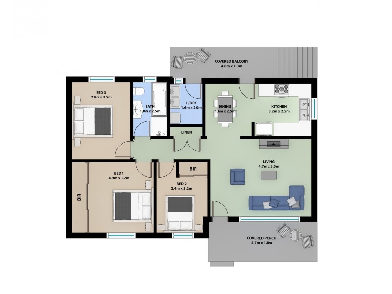 14 Derowie Crescent, Lake Heights NSW 2502 Floorplan