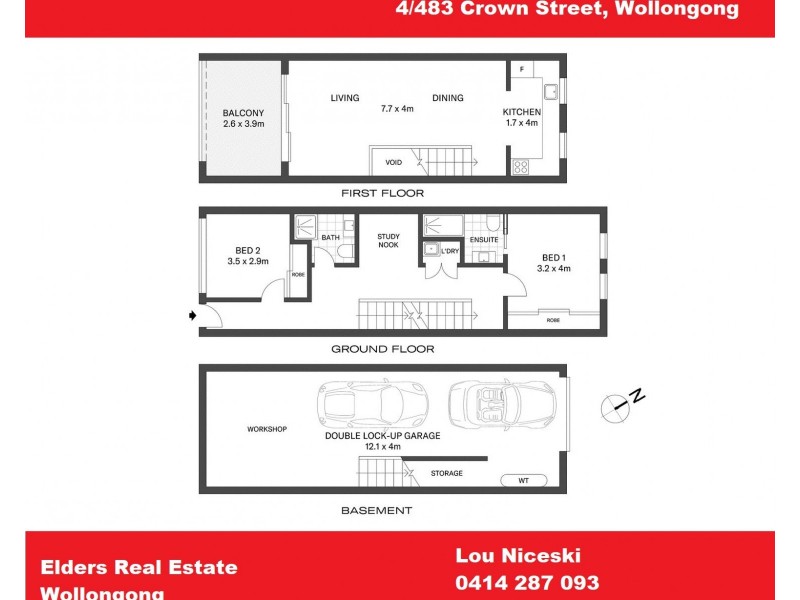 4/483 Crown Street, Wollongong NSW 2500 Floorplan