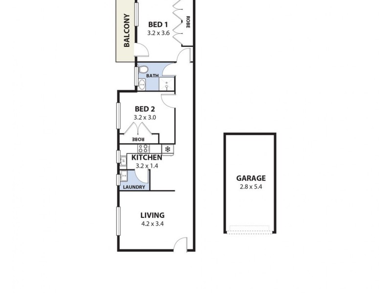 3/20 Virginia Street, North Wollongong NSW 2500 Floorplan