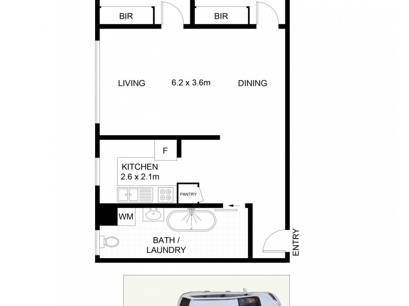 12/10 Market Place, Wollongong NSW 2500 Floorplan