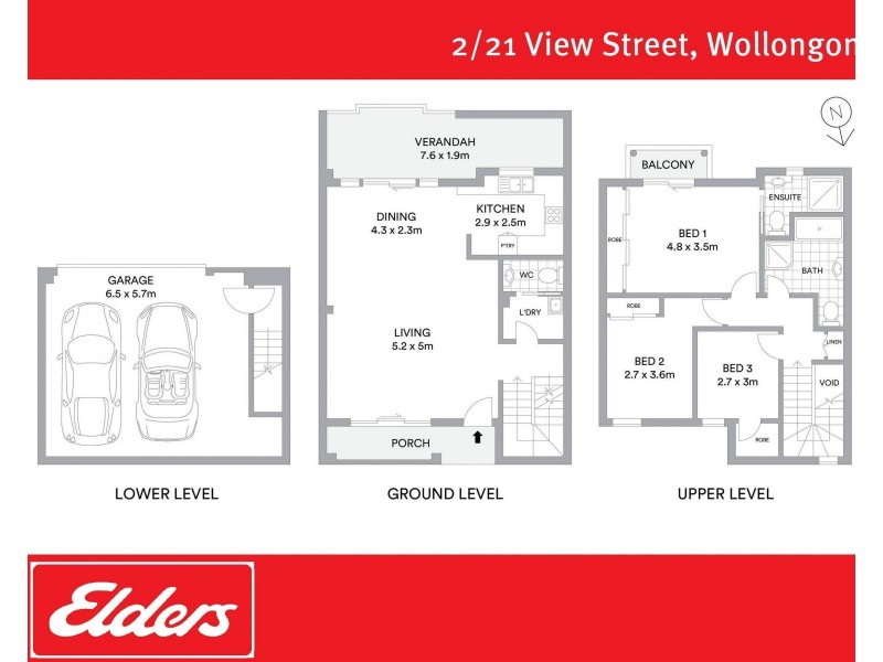 2/21 View Street, Wollongong NSW 2500 Floorplan