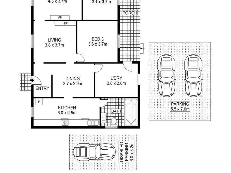 3 Brompton Road, Bellambi NSW 2518 Floorplan
