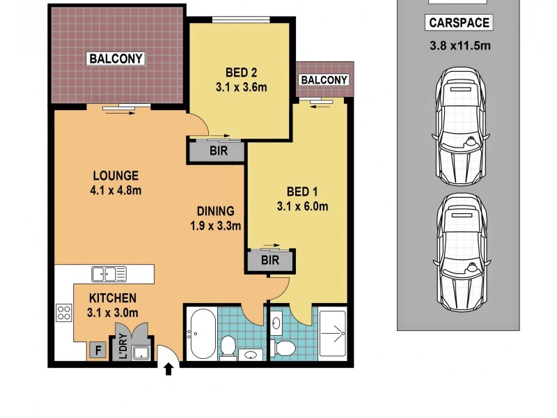 10/291-293 Woodville Rd, Guildford NSW 2161 Floorplan
