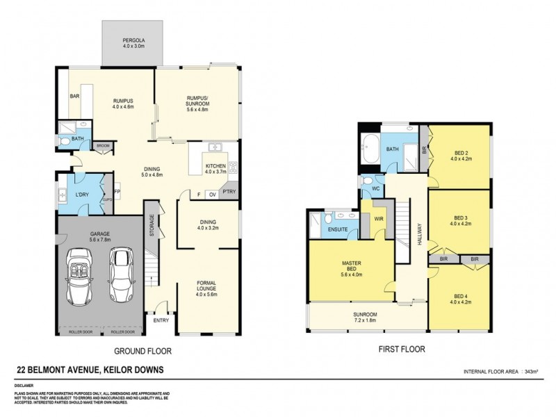 22 Belmont Avenue, Keilor Downs VIC 3038 Floorplan