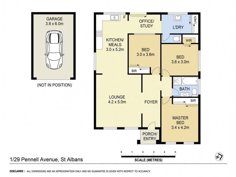 1/29 Pennell Avenue, St Albans VIC 3021 Floorplan