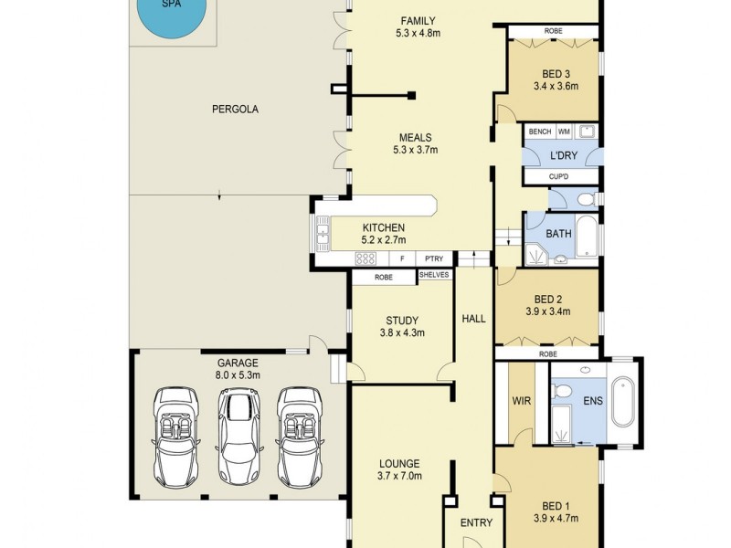 25 Faye Crescent, Keilor VIC 3036 Floorplan
