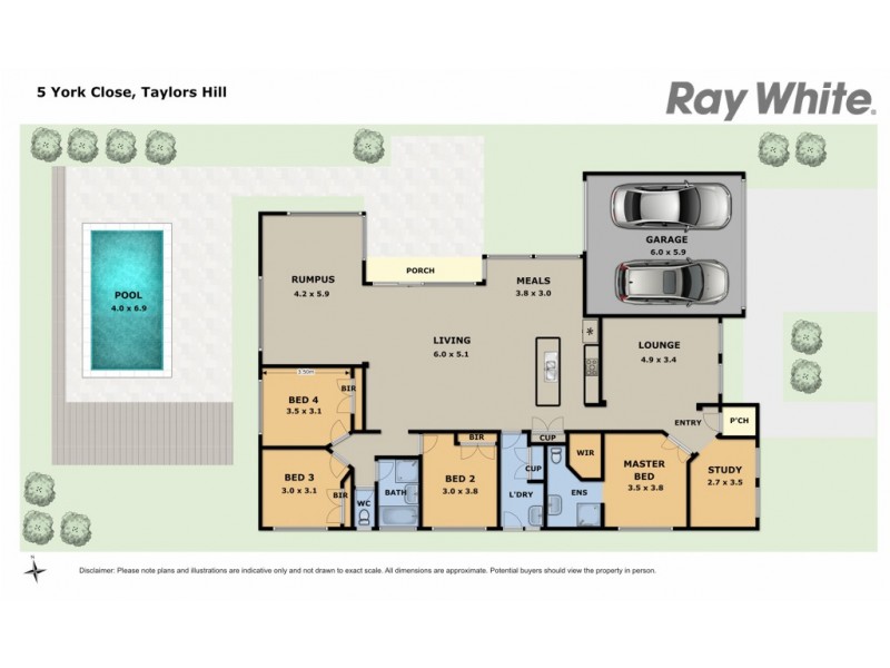 5 York Close, Taylors Hill VIC 3037 Floorplan