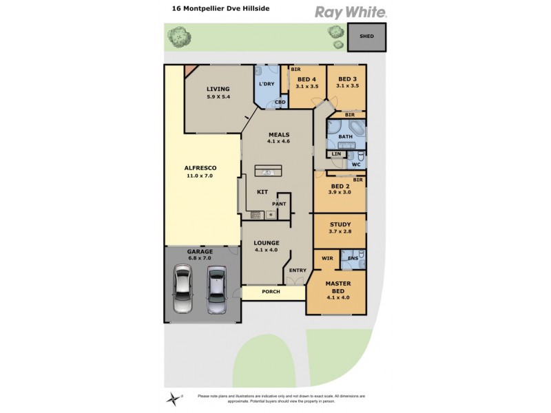16 Montpellier Drive, Hillside VIC 3037 Floorplan