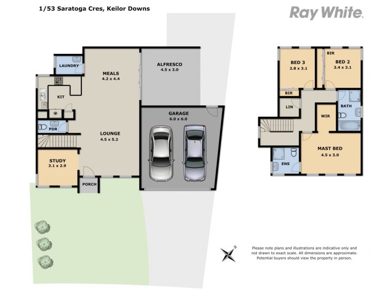 1/53 Saratoga Crescent, Keilor Downs VIC 3038 Floorplan