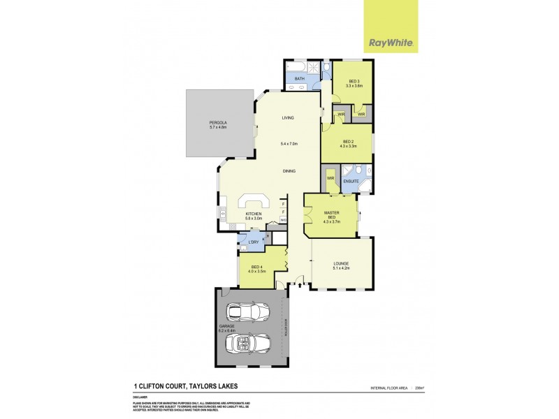 1 Clifton Court, Taylors Lakes VIC 3038 Floorplan