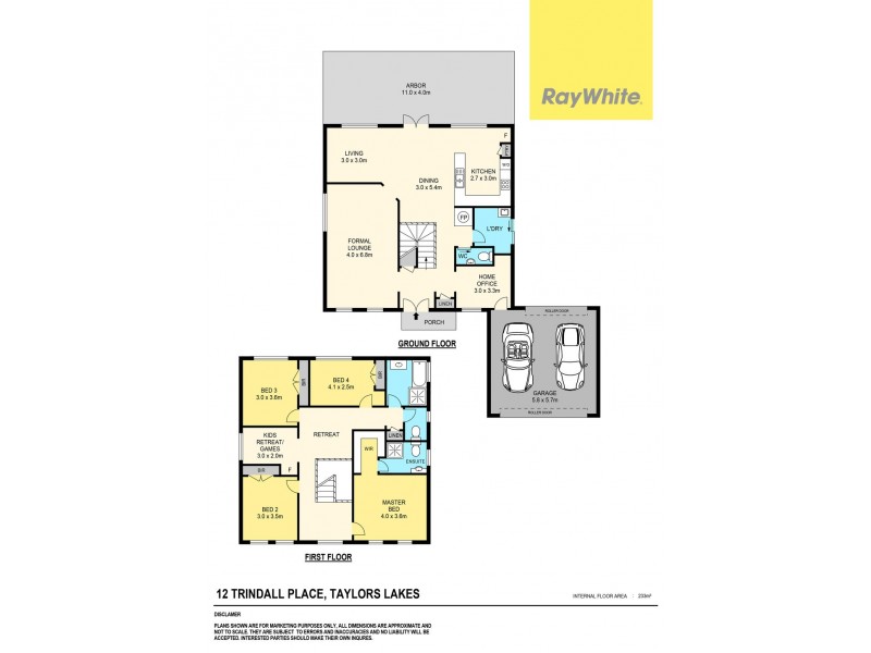12 Trindall Place, Taylors Lakes VIC 3038 Floorplan