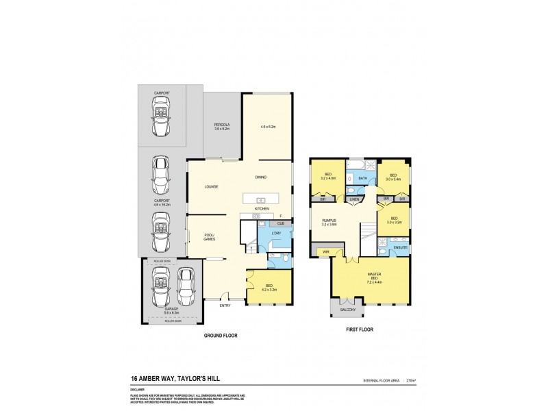 16 Amber Way, Taylors Hill VIC 3037 Floorplan