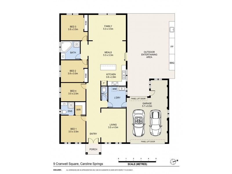 9 Cranwell Square, Caroline Springs VIC 3023 Floorplan