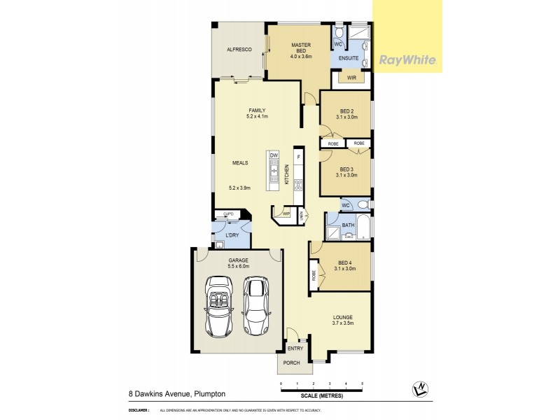 8 Dawkins Avenue, Plumpton VIC 3335 Floorplan