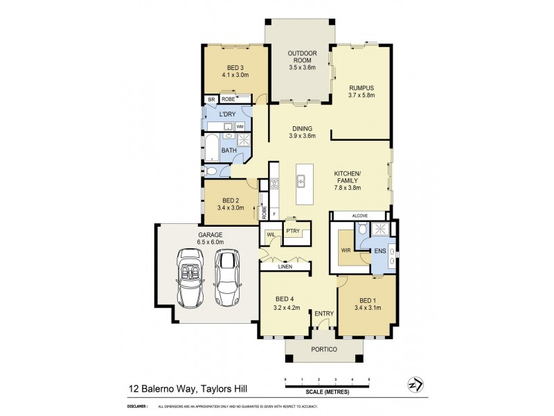 12 Balerno Way, Taylors Hill VIC 3037 Floorplan