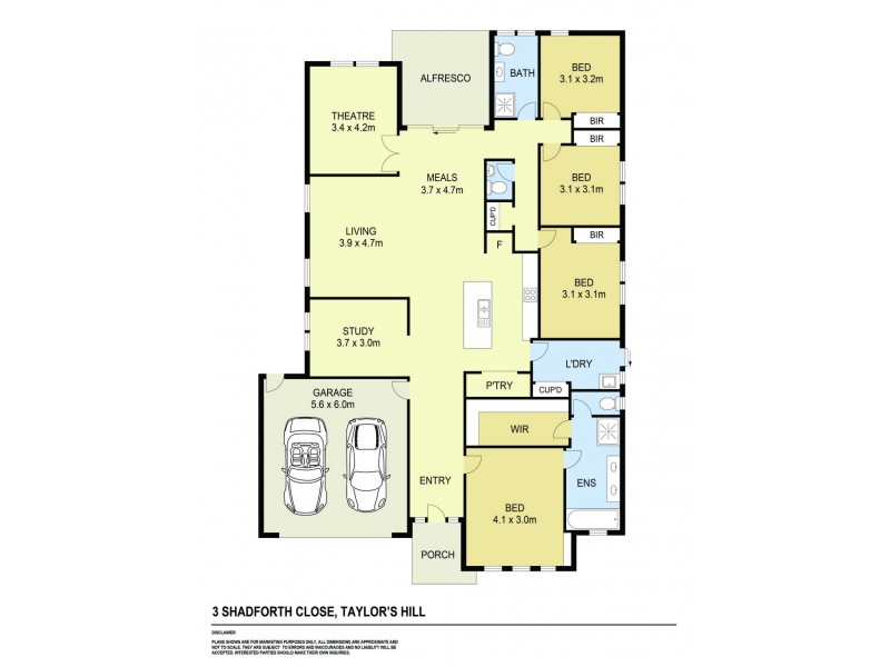 3 Shadforth Close, Taylors Hill VIC 3037 Floorplan