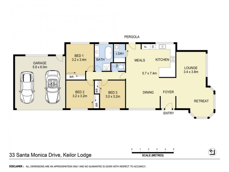 33 Santa Monica Drive, Taylors Lakes VIC 3038 Floorplan