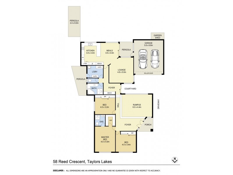 58 Reed Crescent, Taylors Lakes VIC 3038 Floorplan