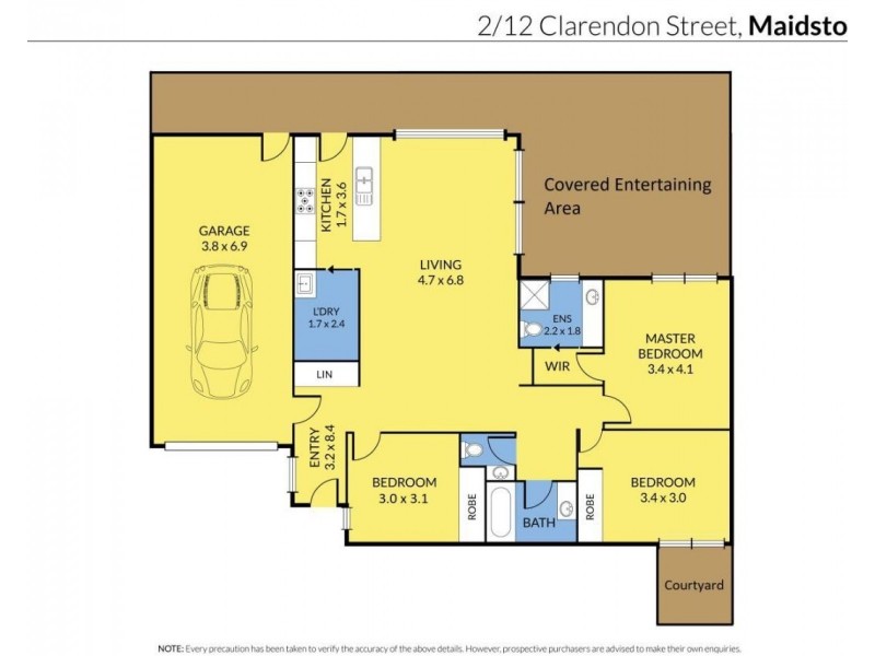 2/12 Clarendon Street, Maidstone VIC 3012 Floorplan