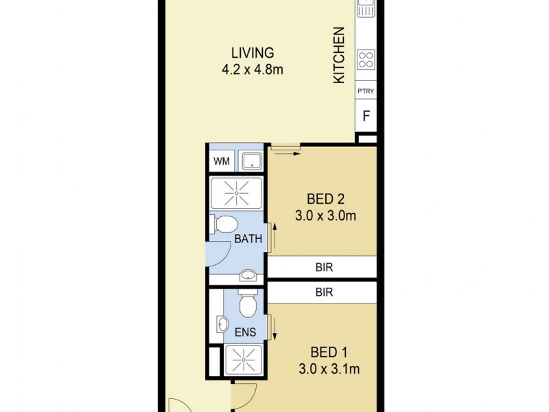 203/4 La Scala Avenue, Maribyrnong VIC 3032 Floorplan