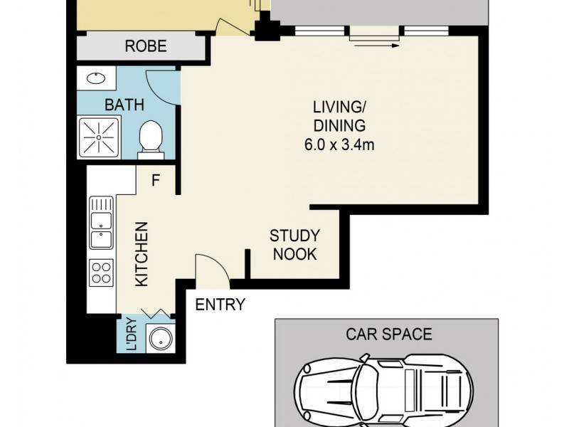 107/457-459 Lygon Street, Brunswick East VIC 3057 Floorplan
