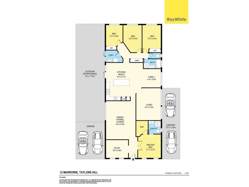 12 Marrowie Place, Taylors Hill VIC 3037 Floorplan