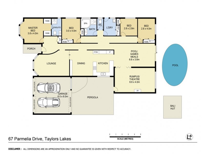 67 Parmelia Drive, Taylors Lakes VIC 3038 Floorplan