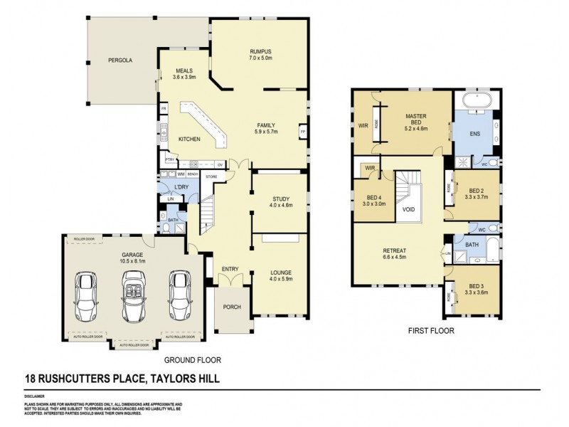 18 Rushcutters Place, Taylors Hill VIC 3037 Floorplan