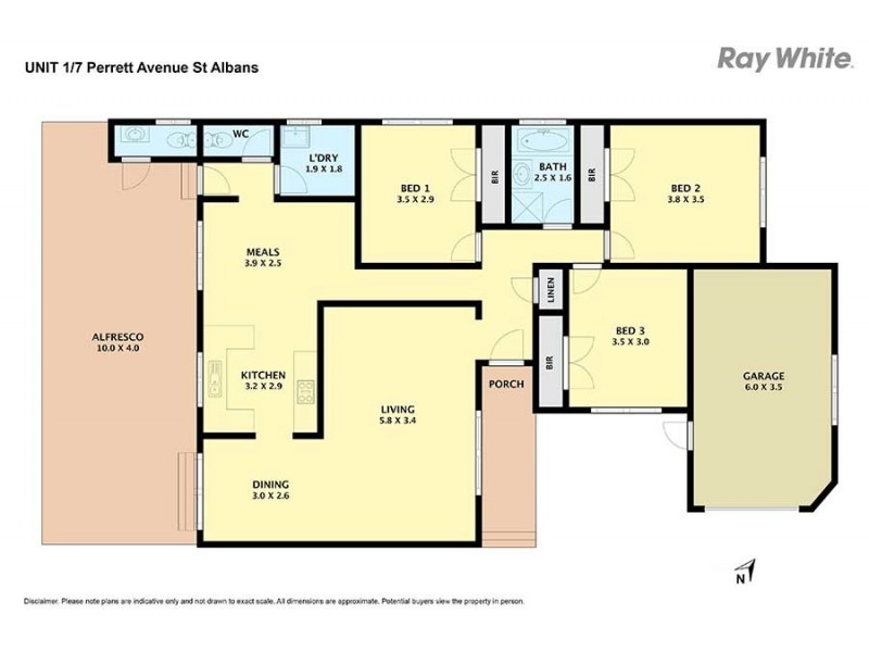 7 Perrett Avenue, St Albans VIC 3021 Floorplan