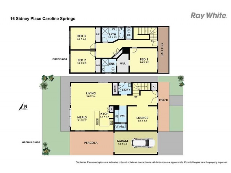 16 Sidney Place, Caroline Springs VIC 3023 Floorplan