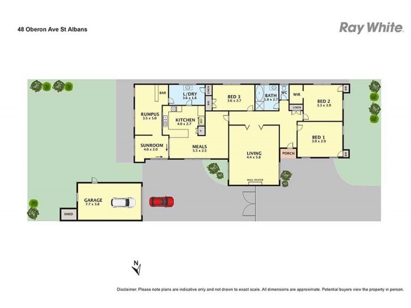 48 Oberon Avenue, St Albans VIC 3021 Floorplan